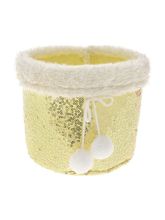 Weihnachtsfiguren Chochino Korb Gold Set 4 Stück 16x14cm 79512