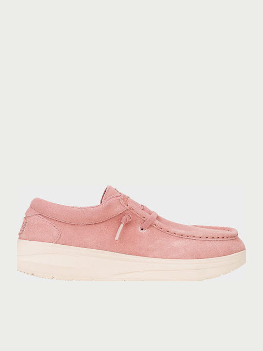 Hey Dude Wendy Women's Moccasins in Pink Color