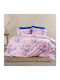 Palatex Joy Bed Sheets Double with Rubber Hugger 150x200+20cm Pink 4 Pieces