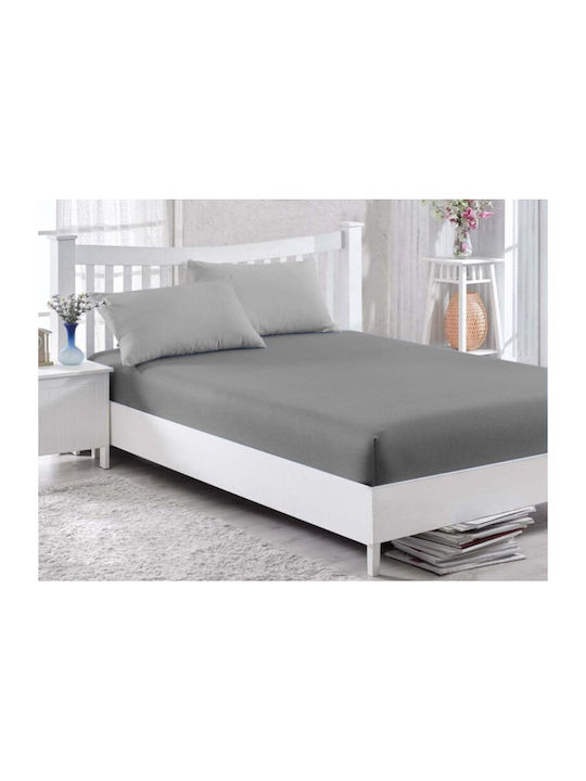 Sheet Semi Double with Elastic 120x200cm. Gray