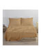 Ariete Sheet Sets Queen 240x260cm. Beige Gold 2pcs