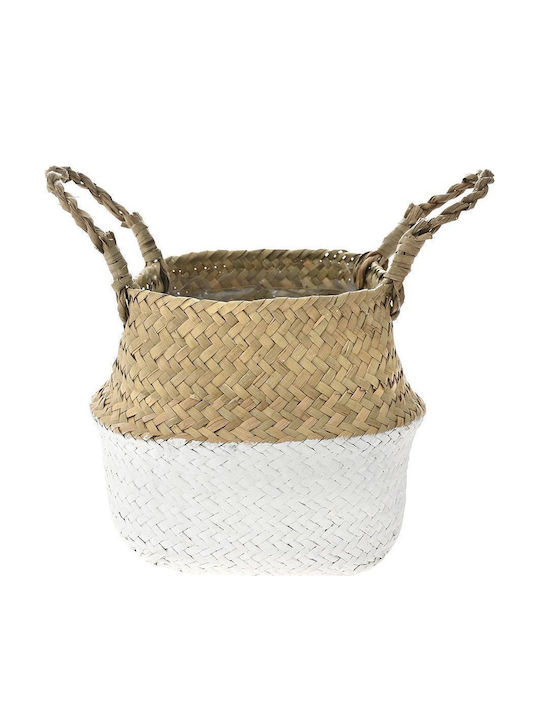Iliadis Wicker Plant Pot White 17x17x19cm 2 Pieces