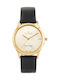 G.Rossi Women's Watch with Black Leather Strap