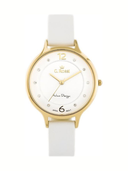 G.Rossi Women's Watch with Gold Leather Strap