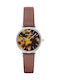 Emporio Armani Gianni T-bar Γυναικείο Ρολόι 32mm Μπαταρίας με Ασημί Μεταλλικό Μπρασελέ