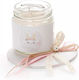 Christening Favor With Bunny Candle Made Of Glass 24 Pieces