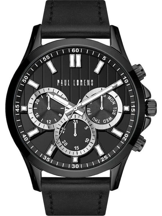 Paul Lorens Мъжки Часовник 44mm На Батерия с Че...