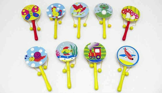 Christening Favor with Toy Drum made of Wood 9pcs