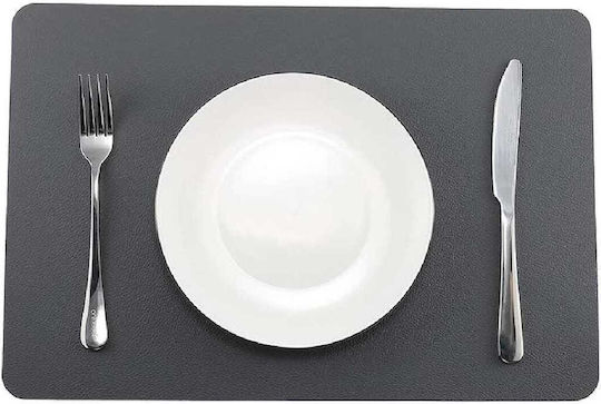 Yuk Placemats Piele ecologică Gri 45x30cm 1buc