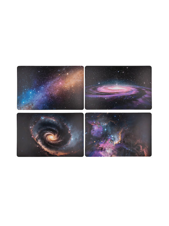 Out of the Blue Galaxy Tischsets Kunststoff Mehrfarbig 4 Stück