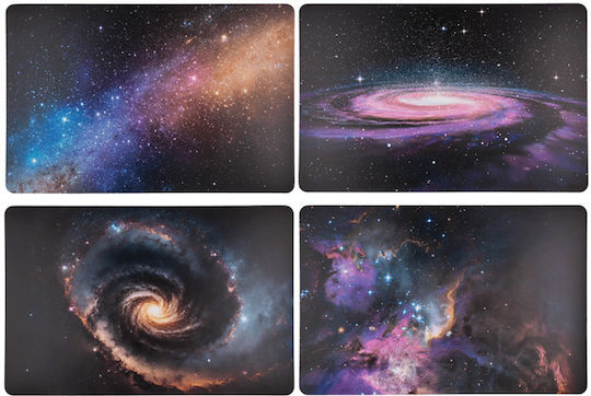 Out of the Blue Galaxy Tischsets Kunststoff Mehrfarbig 4 Stück