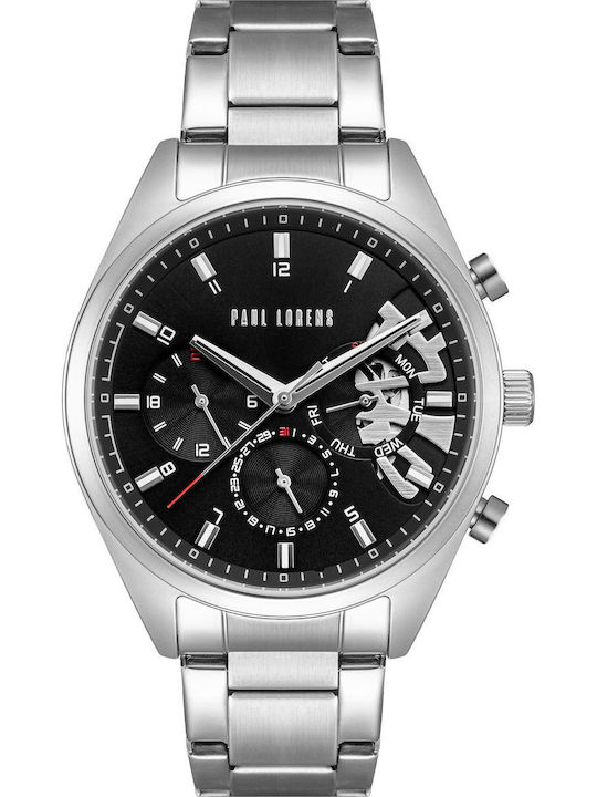 Paul Lorens Uhr Batterie mit Metallarmband