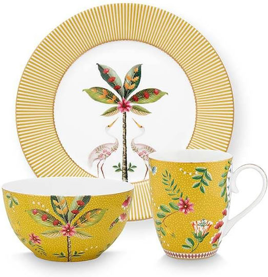 PiP Studio LA MAJORELLE Porcelain Cup Yellow 350ml