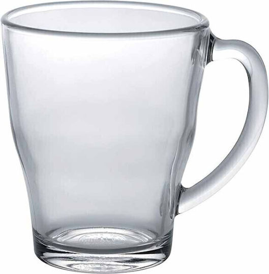 Homestyle Cosy Κούπα Γυάλινη Διάφανη 350ml 6τμχ