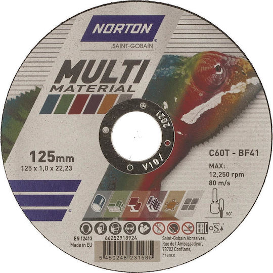 Norton Schneidscheibe Baumaterialien 125mm