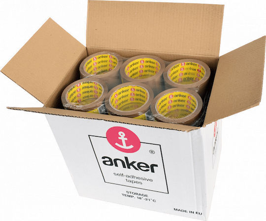 Komet Ταινία Συσκευασίας Αθόρυβη 50mm x 60m σε Καφέ Χρώμα 36τμχ