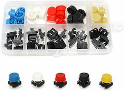 Yellow Pushbutton Switch 25 Pieces
