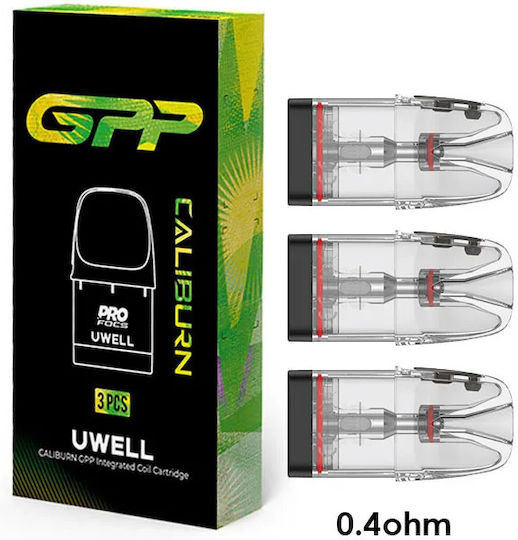 Uwell Piese De Schimb Pod 3 Bucăți 3ml Cu Impedanță 0.4ohm