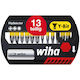 Wiha Комплект битове Wiha Wh 25mm Phillips Pozidriv Torx 1/4" 14 части