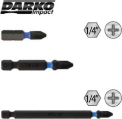 Helix Σετ 10 Μύτες Κατσαβιδιού Σταυρός Impact Torsion