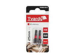 Tvardy H3 Impact Bit 25mm S2 2 10 50 500