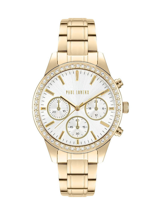 Paul Lorens Women's Watch Chronograph with Gold...