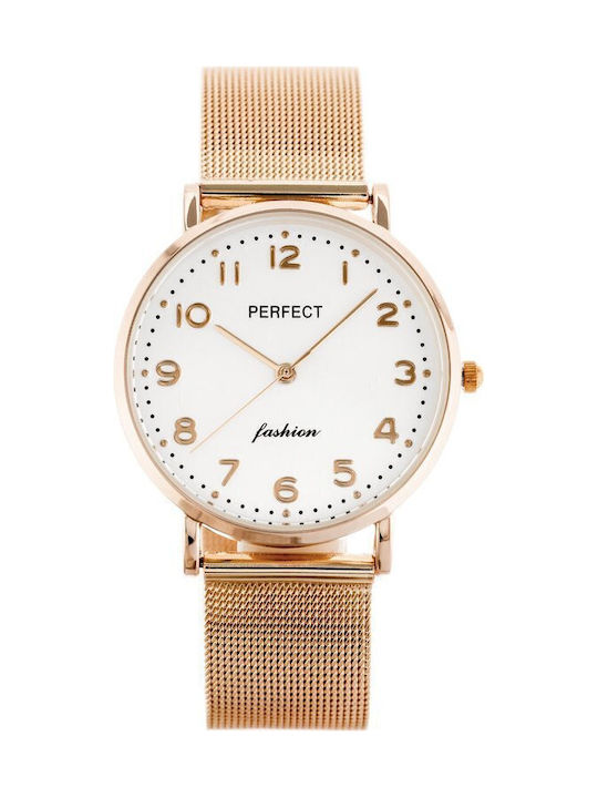 Perfect Ρολόι Μπαταρίας με Μεταλλικό Μπρασελέ Perfect Ρολόι Μπαταρίας με Μεταλλικό Μπρασελέ
