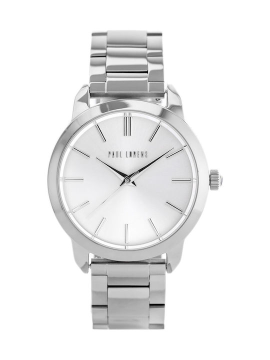 Paul Lorens Women's Watch 38mm Battery with Silver Stainless Steel Bracelet