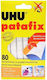 UHU Superglue Sticker Adhesive for Paper 80pcs x (1 Package) White