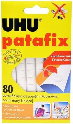 UHU Superglue Sticker Adhesive for Paper 80pcs x (1 Package) White