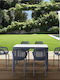Outdoor-Sessel Polypropylen Air Dark Grey 57x60x81εκ.