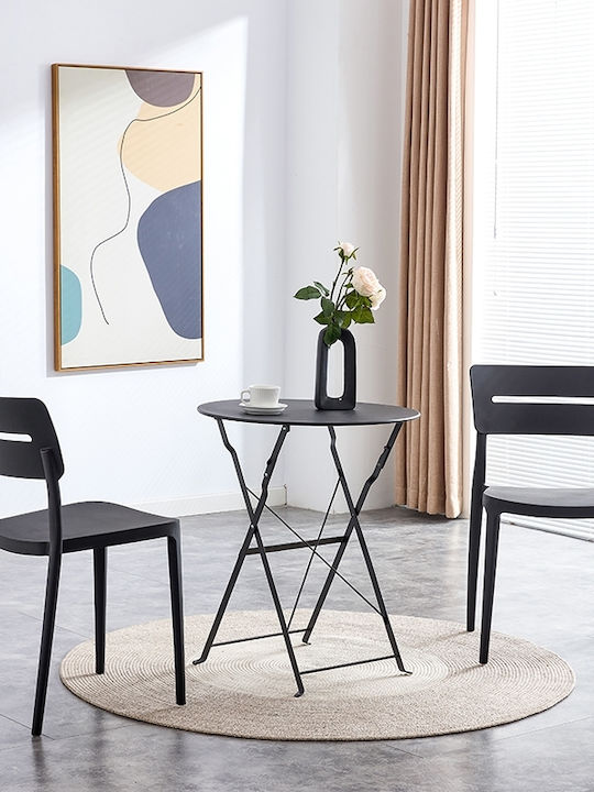 Outdoor-Stuhl Polypropylen Emily Dark Grey 21x51x80εκ.