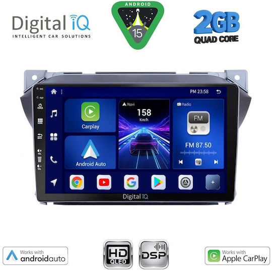 Digital IQ Ηχοσύστημα Αυτοκινήτου για Suzuki Alto Nissan Pixo 2009-2014 (Bluetooth/USB/WiFi/GPS/Apple-Carplay/Android-Auto) με Οθόνη Αφής 9"