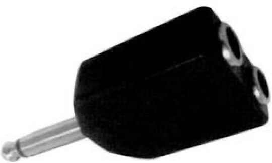 Converter 6.3mm male to 6.3mm female 10pcs 01.098.0047
