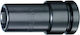 Impact Steckdose Kopf 1'' Antrieb Platz Lang Reduziertes Profil Räder Größe 27 Mm