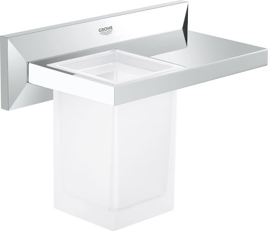 Grohe Ποτηροθήκη Γυάλινη Ασημί