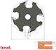 58 Cms Coated Groove Cutter Shaft Z=4 D 8 H 1.5 Diametru 50.8 58-09908p
