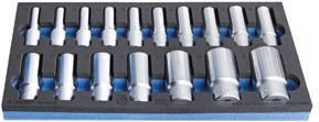 Set Chei Tubulare Lung 1/2'' În Modul Sos 17 Bucăți 625332