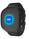 Kids Digital Watch with Rubber/Plastic Strap Black