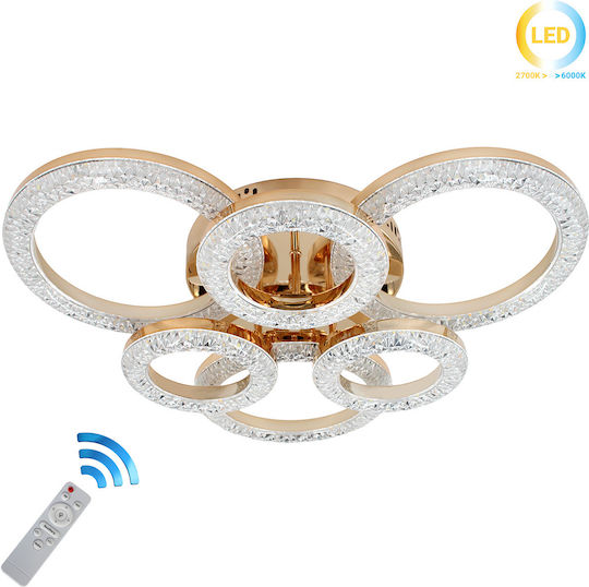 Keskor Deckenleuchte 60cm Gold mit Integrierter LED