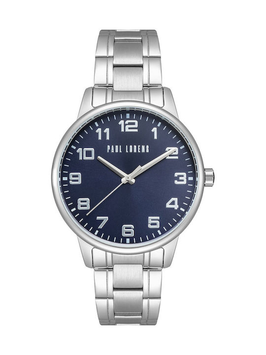 Paul Lorens Ανδρικό Ρολόι 42mm Μπαταρίας με Αση...