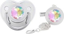 Queen Mother Suzetă Din Silicon Argintie Silver Gem Pentru 0+ Luni Queen Mother Suzetă Din Silicon Argintie Silver Gem Pentru 0+ Luni