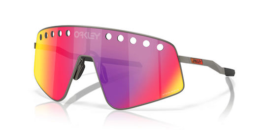 Oakley Fahrradbrillen Sweep Prizm mit Gray Rahmen und Mehrfarbigen Linsen