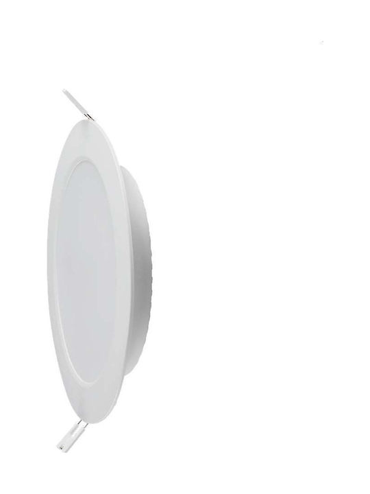 V-TAC Round Recessed LED Panel 24W with Cool White Light 6500K 29.4cm