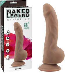 Chisa Novelties Realistisches Dildo Mit Saugnapf Braun 22cm