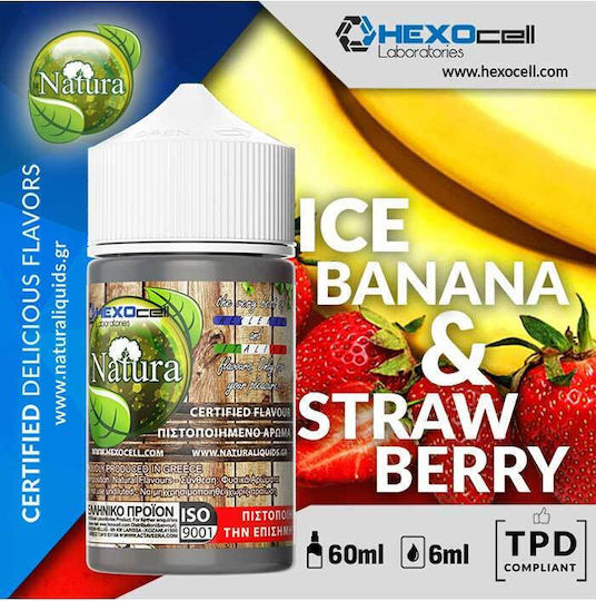 Hexocell Flavor Shot 6ml/60ml 1τμχ Ice Banana & Strawberry