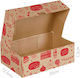 Deschidere Kraft Crăciun Cutie pentru Cadou 20x7.5x12.5cm.