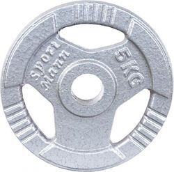 Sportmann Δίσκος Μεταλλικός 1 x 5kg Φ51mm Sportmann Δίσκος Μεταλλικός 1 x 5kg Φ51mm