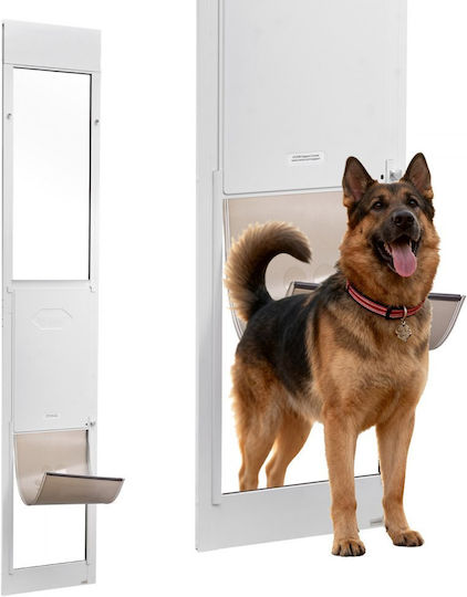 Vevor Door Dog & Cat made of Metal in White Color 34.6 x 60cm