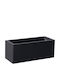 Supergreens Planter Ceramic Gray 80x37x37cm.